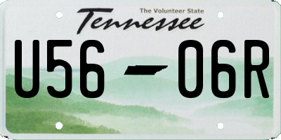 TN license plate U5606R