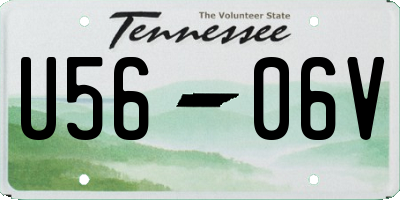 TN license plate U5606V