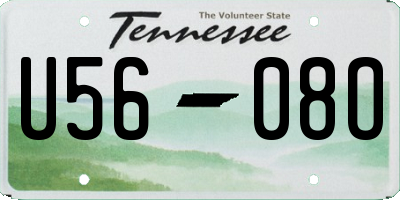TN license plate U5608O