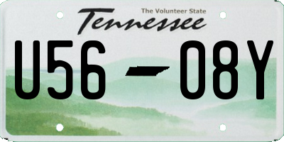 TN license plate U5608Y