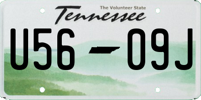 TN license plate U5609J