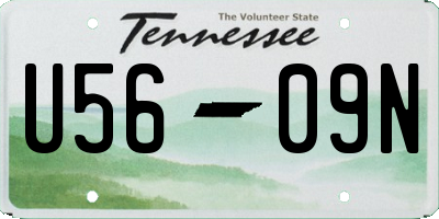 TN license plate U5609N