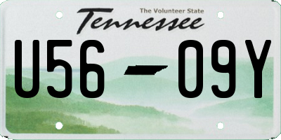 TN license plate U5609Y