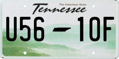 TN license plate U5610F