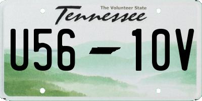 TN license plate U5610V
