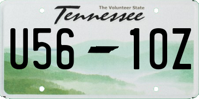 TN license plate U5610Z