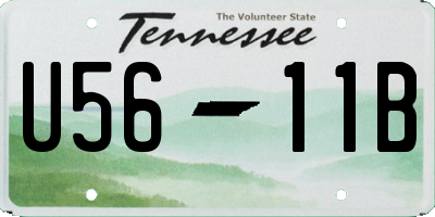 TN license plate U5611B
