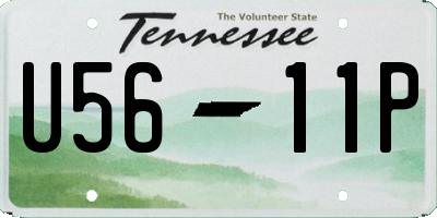 TN license plate U5611P