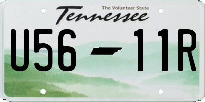 TN license plate U5611R