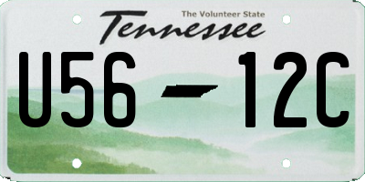 TN license plate U5612C
