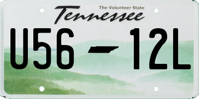 TN license plate U5612L
