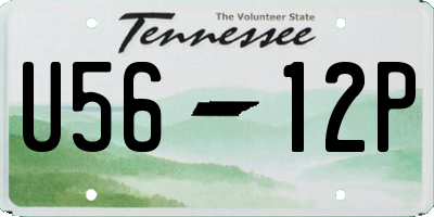 TN license plate U5612P