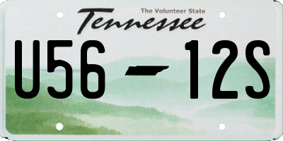 TN license plate U5612S