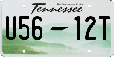 TN license plate U5612T