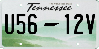 TN license plate U5612V
