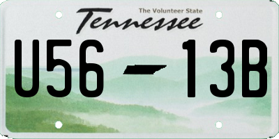 TN license plate U5613B