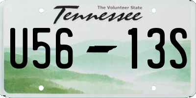 TN license plate U5613S