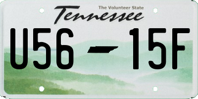 TN license plate U5615F