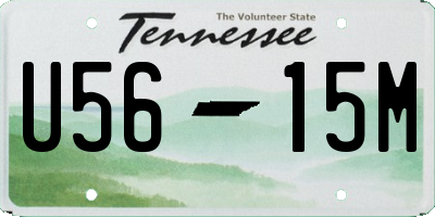TN license plate U5615M