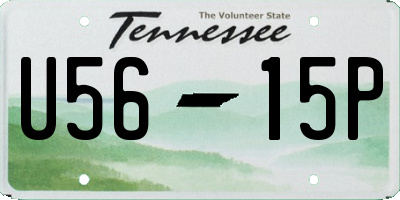 TN license plate U5615P
