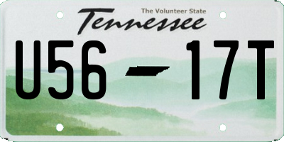 TN license plate U5617T