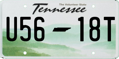 TN license plate U5618T