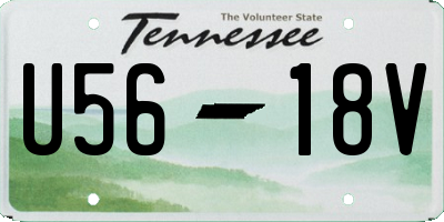 TN license plate U5618V
