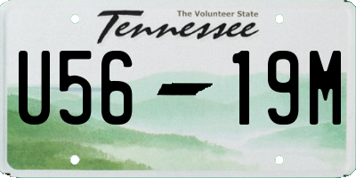 TN license plate U5619M