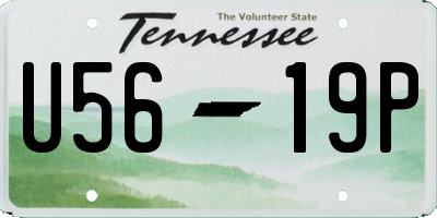 TN license plate U5619P