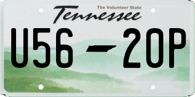 TN license plate U5620P