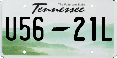 TN license plate U5621L