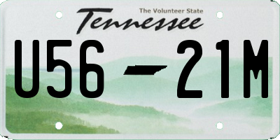 TN license plate U5621M