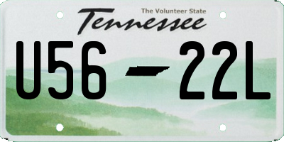 TN license plate U5622L