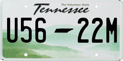 TN license plate U5622M
