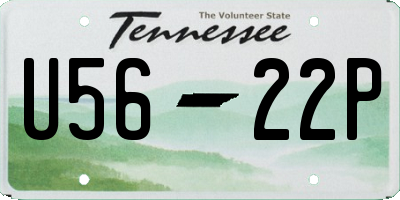 TN license plate U5622P