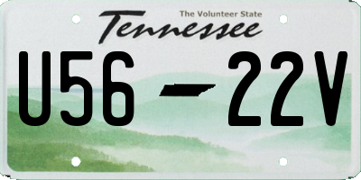 TN license plate U5622V