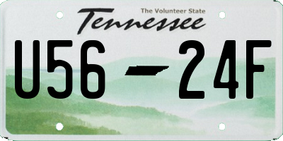 TN license plate U5624F