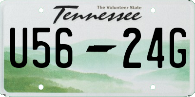 TN license plate U5624G