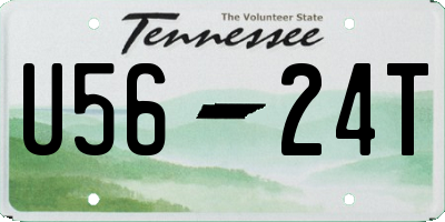 TN license plate U5624T