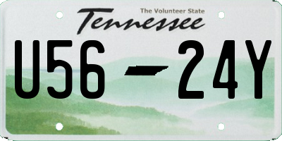 TN license plate U5624Y