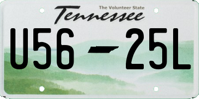 TN license plate U5625L