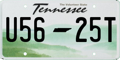 TN license plate U5625T