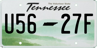TN license plate U5627F