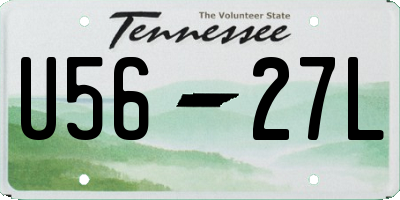 TN license plate U5627L