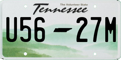 TN license plate U5627M