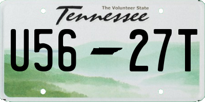 TN license plate U5627T
