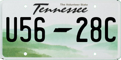 TN license plate U5628C