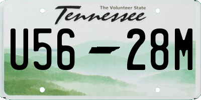 TN license plate U5628M
