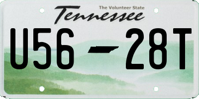 TN license plate U5628T