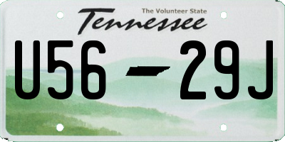 TN license plate U5629J